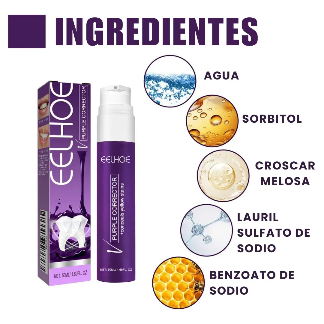 Blanqueador Dental Morado Elite- Efecto Inmediato